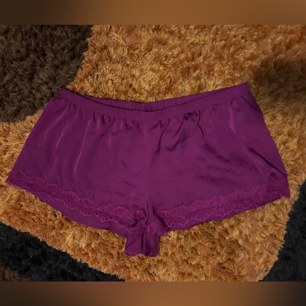 Vintage Y2K, Victoria’s Secret, Purple Satin, Pajama Shorts